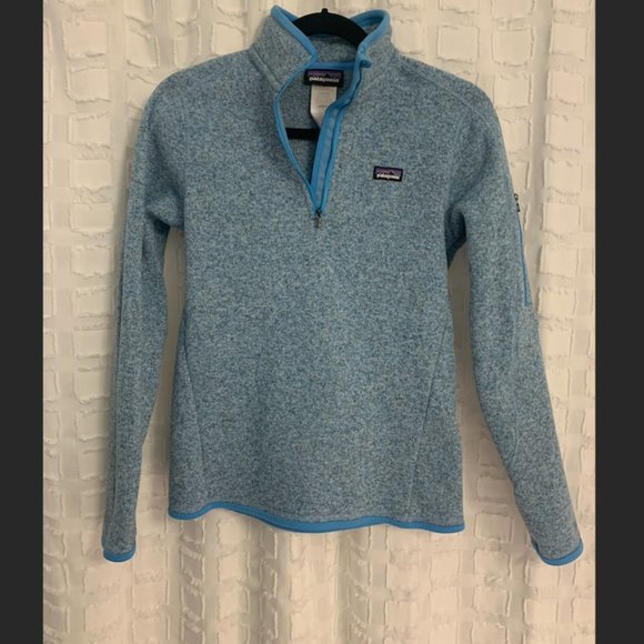 Patagonia Women's Better Sweater 1/4 zip fleece, Steam Blue - Picture 1 of 2